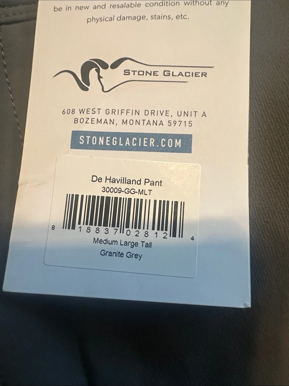 Stone Glacier De Havilland Pant